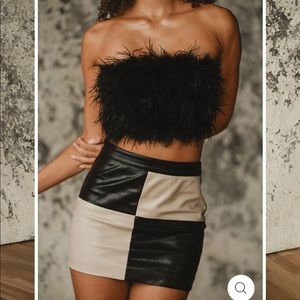 Harley Black Colorblock Mini Skirt - medium